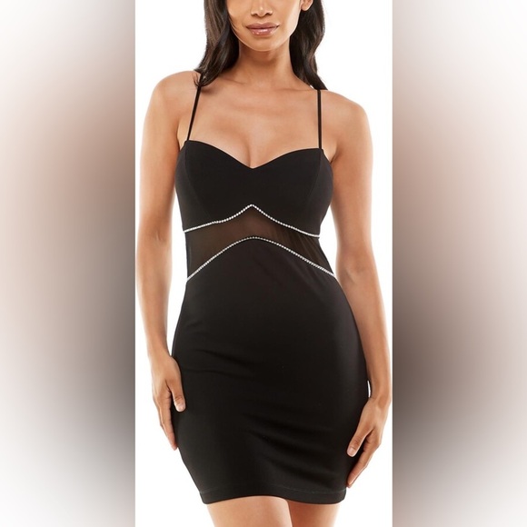 NWT Black Mini Dress - Picture 1 of 9